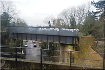 TQ4369 : Railway Bridge, Barfield Rd by N Chadwick