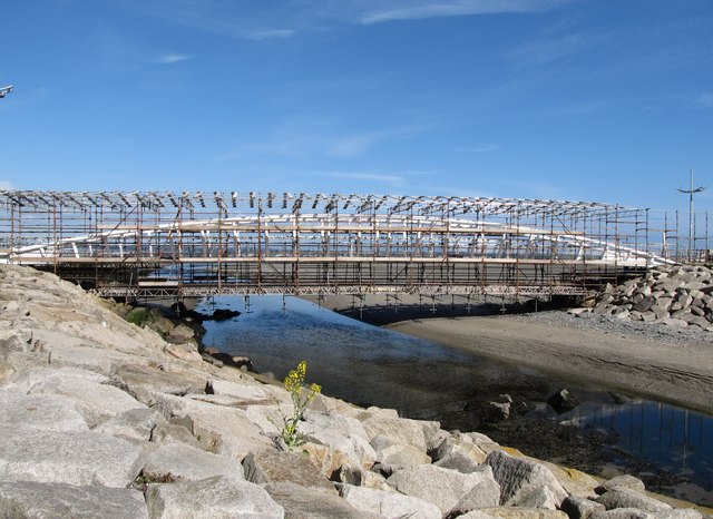 More maintenance scaffolding on the Shimna Bridge