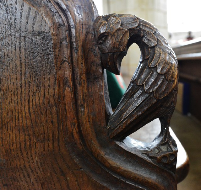 North Elmham: St Mary's Church; carved medieval bench end 11