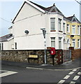 Queen Elizabeth II postbox on a Llandybie corner