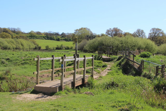 Footbridges at Combe Valley Countryside... © Oast House Archive cc-by ...