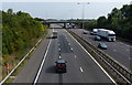 SP3882 : M6 motorway at junction 2 by Mat Fascione