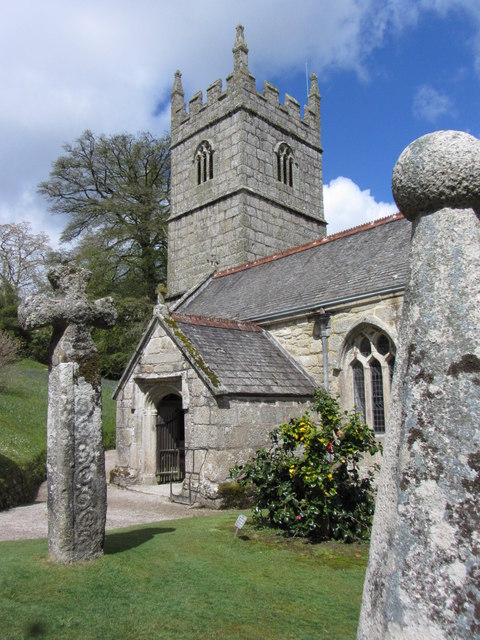 Lanhydrock Church tower and entrance