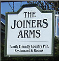 NU2325 : Sign for the Joiners Arms, High Newton-by-the-Sea by JThomas