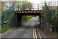 West side of a low railway bridge, Aberlash Road near Ammanford