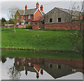 Manor Farm and pond, Fimber, E Yorks