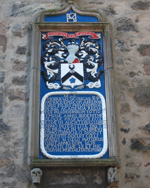 Henry Scougall memorial, King's College, Aberdeen