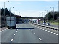 Southbound M6 approaching Back Lane Bridge