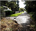 Road south from an M4 footbridge