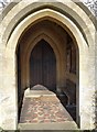 SU5968 : St Mary, Beenham: porch by Basher Eyre