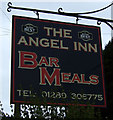 Sign for the Angel Inn