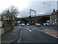 Railway bridge crossing the A1167