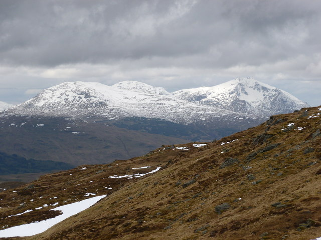 Looking towards the Glen Cononish Munros