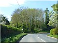 Road junction on southern edge of Luston