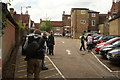 View of the entrance road into the Castle car park #2