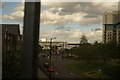 View of Edmonton Green Shopping Centre from the Lea Valley Line at Edmonton Green station