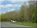 Turning through the trees to Ludlow cattle market