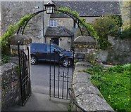 ST7345 : Nunney; All Saints Church; The stepped entrance to the churchyard by Michael Garlick