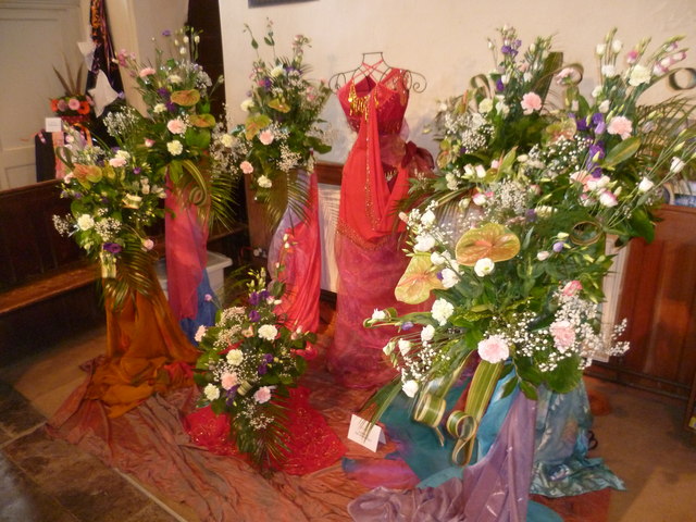 Annual flower festival at All Saints Church, Birling