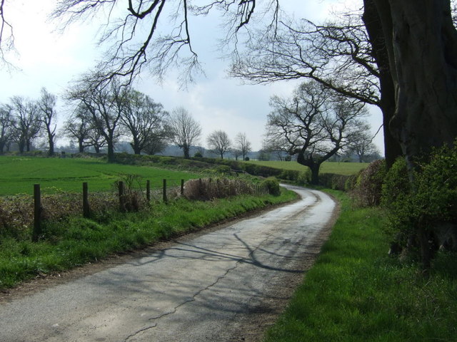 Bend in the road near Kyloe House