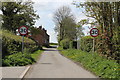 Grange Lane approaches junction with unnamed road