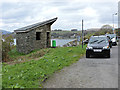 Stone bus shelter