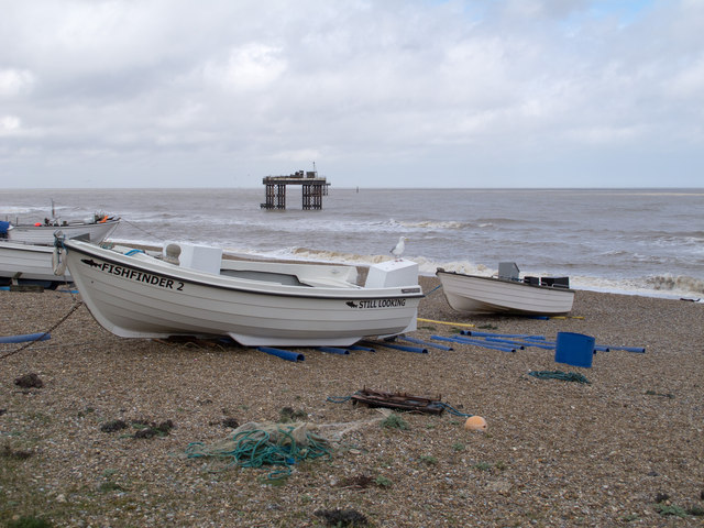 Boats on Sizewell Beach