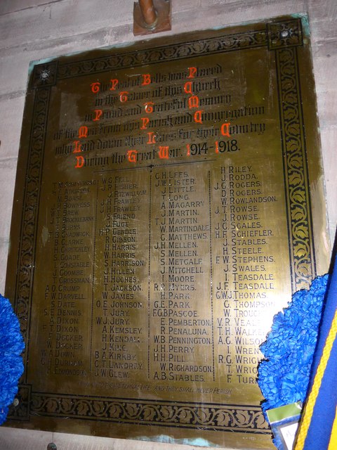 St George, Millom: memorial (C)