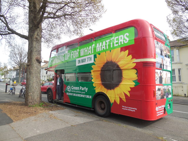 Green Party Bus