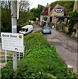 ST8059 : Quiet Zone sign, Avoncliff by Jaggery