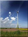 TF3893 : Conisholme wind turbines by Steve  Fareham