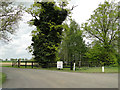 The entrance to Culford Lodge Farms from the A134