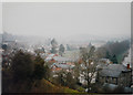 View from the mound of Builth Wells castle in 1987