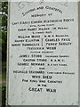 Great and Little Livermere WW1 War Memorial