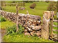 Footpath Sign and Stone Stile