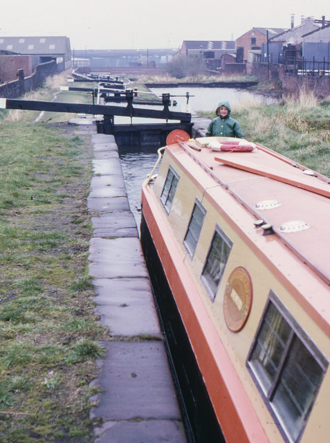 Oldbury Locks, Titford Canal 1978