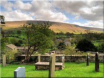 SD7844 : View of Pendle Hill from St Leonard's Churchyard by David Dixon