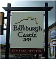 NU2132 : Sign for the Bamburgh Castle Inn, Seahouses by JThomas
