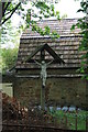 Chideock, statue of Christ on the Cross