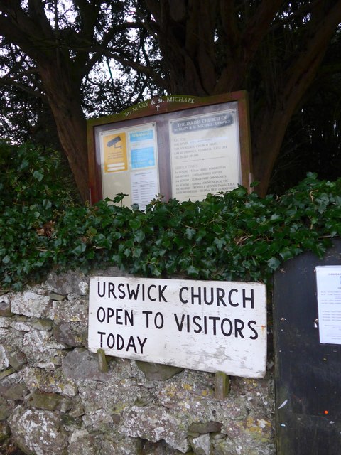St Mary & St Michael, Great Urswick: open today
