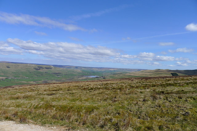 View over Raydale towards Semer Water from Billinside Moor