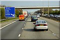 Footbridge over Eastbound M4 near Dorney