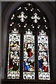 Stained glass window, Lapford church