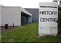 Wiltshire & Swindon History Centre name sign, Chippenham