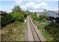 Railway line heading towards Morpeth Station