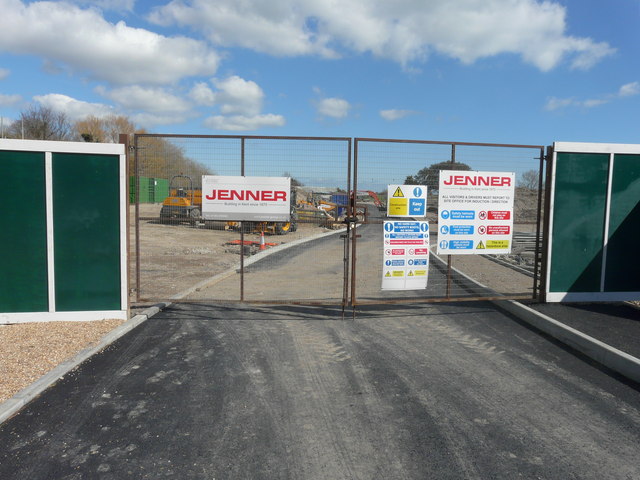 Site gate to Imperial Green - phase 2, Twiss Road