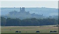 Corfe Castle in the mist