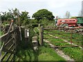 The path from Pilley Lane End Farm