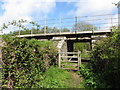 Footpath beneath the Swanage Railway near Corfe Castle