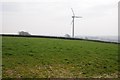 SS4218 : Wind turbine near Buckland Brewer by Philip Halling